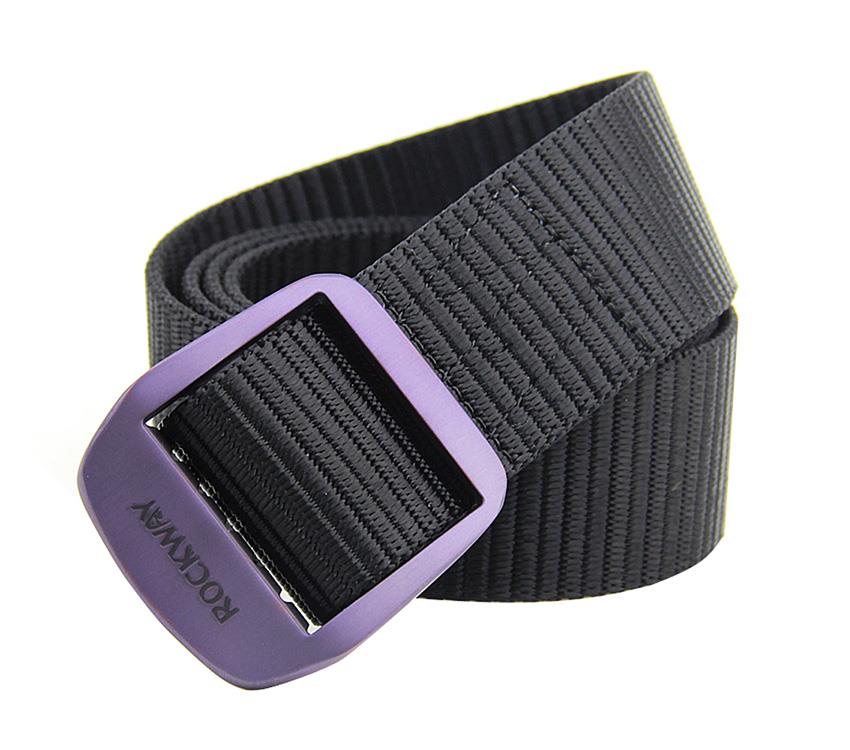 purple buckle nylon belt